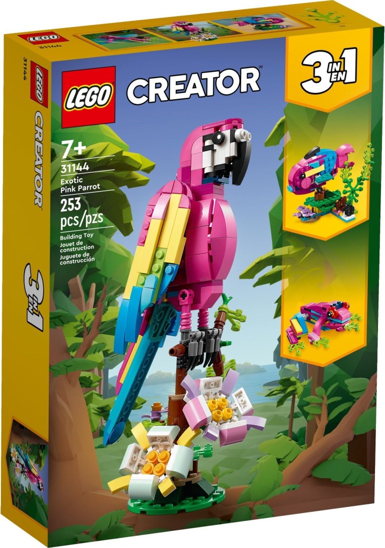 lego exotic pink parrot