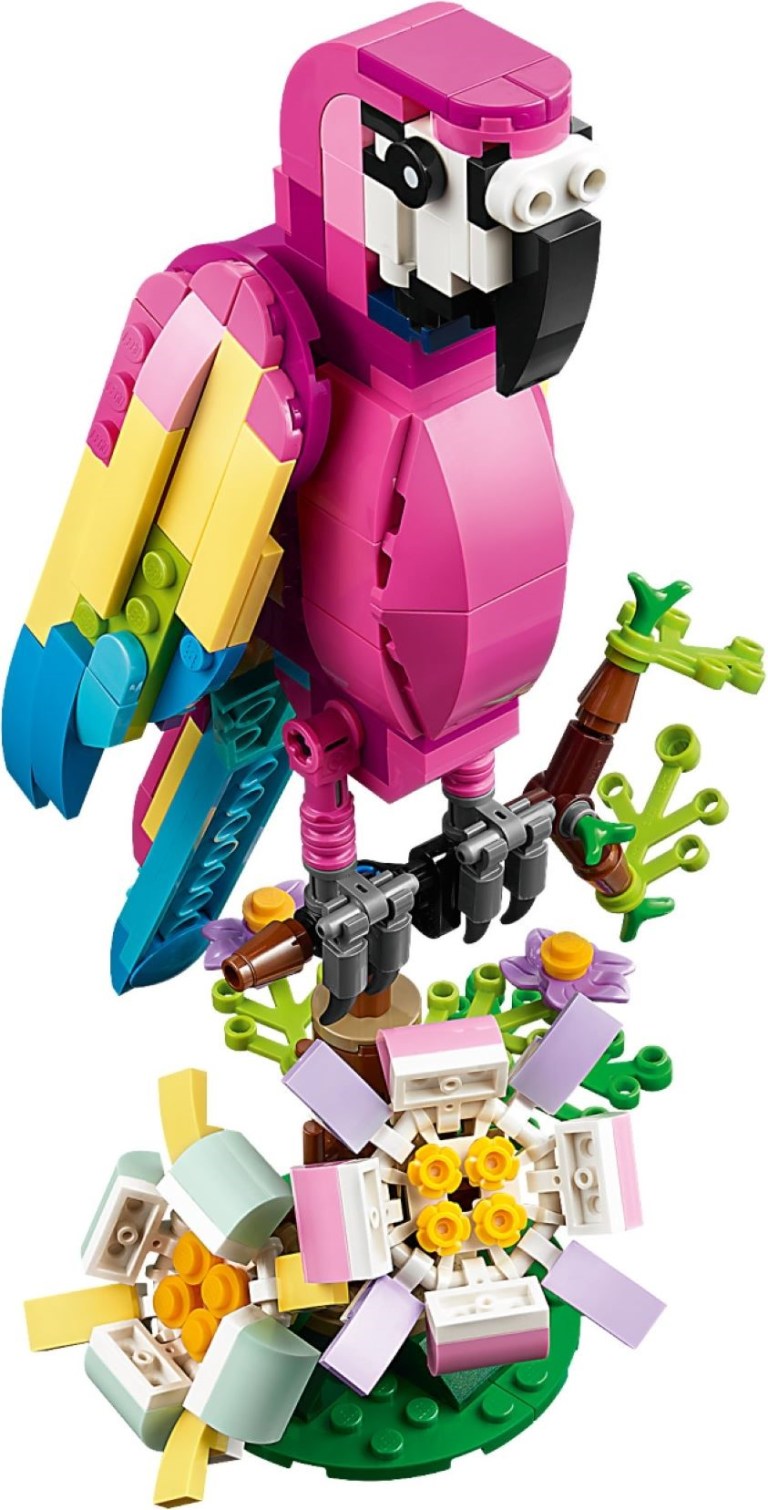 lego exotic pink parrot