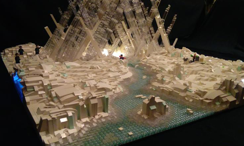 This 18,000-Piece Custom LEGO Fortress of Solitude Commands Your Absolute Attention