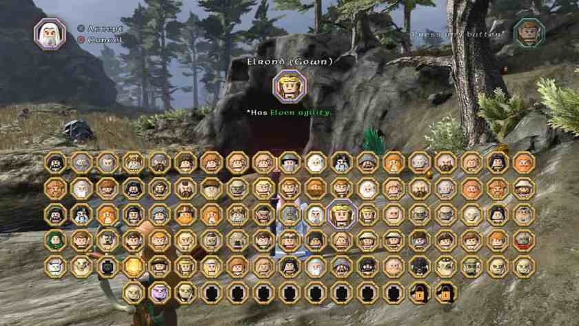 lego hobbit video game charaters