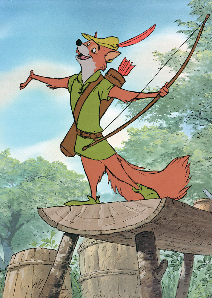 robin hood with bow