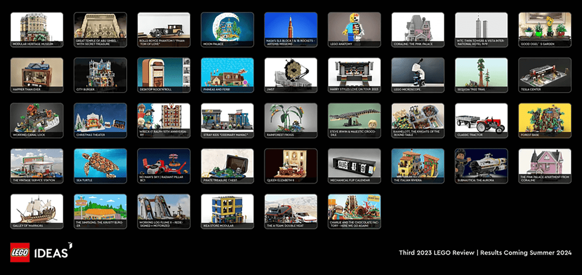 LEGO Ideas Third 2023 Review Results -: 42 Qualifiers Revealed!